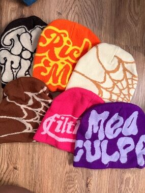 TILT Kids Beanie - Pink with White Logo